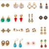 18K Gold Handmade Earrings – Gorgeous Vintage Style with Beautiful Gemstones