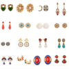 Gemstone Gorgeous Vintage Earrings – Handmade in 18K Gold, Exquisite Luxury Women’s Jewelry