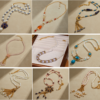 Exquisite handmade 18K gold-plated vintage necklace pendant, light luxury factory direct sales (复制)