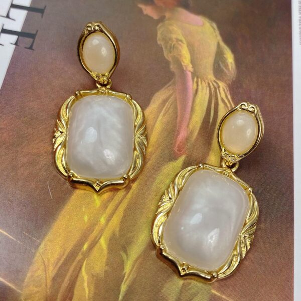 925 silver and costume jewelry earrings, unique design, easy to match with daily and party styles - 图片 10
