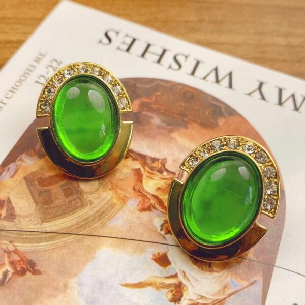 Elegant Artificial Jewelry Earrings for Women Vintage Style - 图片 4