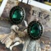 Trendy Crystal Earring Women Elegant Artificial Jewelry Comfortable - 图片 3
