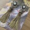 Retro Court Style Pendant Earrings – Exquisite Design with Sparkling Detailing, Elegant Vintage Jewelry for Women - 图片 4