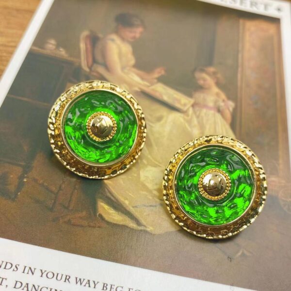 Elegant Retro Pendant Earrings – Exquisite Court Style - 图片 4