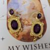 High-end simple earrings 18k gold-plated costume jewelry fashionable elegant - 图片 10