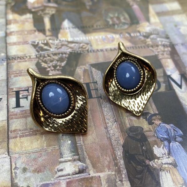 925 silver needle earrings Retro and fashion combination - 图片 8