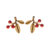 Handmade 18k gold-plated heavy craft retro earrings enamel glass beads earrings - 图片 10