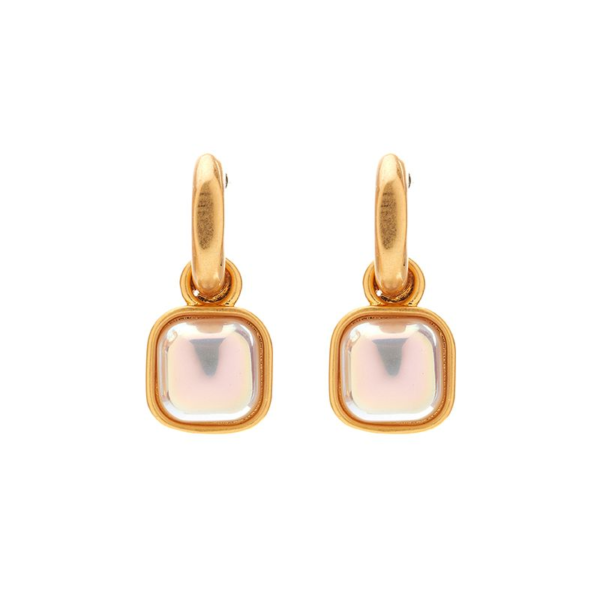 Handmade 18K Gold Simulated Gemstone Gorgeous Vintage Earrings – Exquisite Craftsmanship, Elegant and Luxurious Design - 图片 2