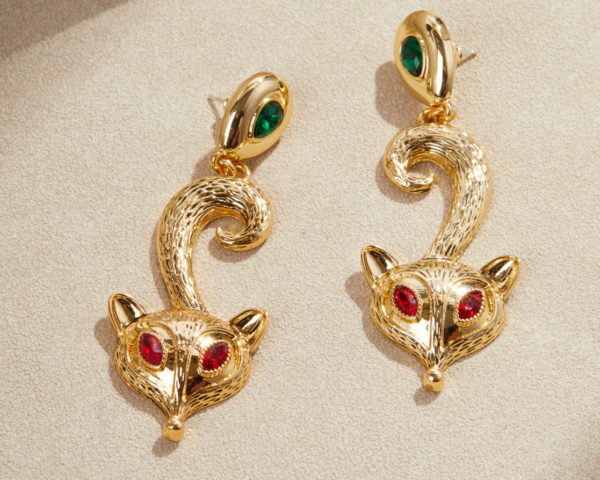 Exquisite and luxurious gemstone earrings, 18K gold-plated design, suitable for any elegant occasion - 图片 17