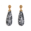 Fashion vintage 18K gold earrings Gemstone design, classic luxury jewelry - 图片 11