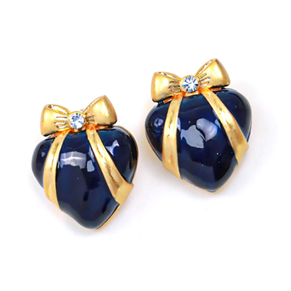 Style Vintage 18K Gold Earrings – Handmade, Gorgeous Simulated Gemstones, Exquisite Luxury - 图片 2