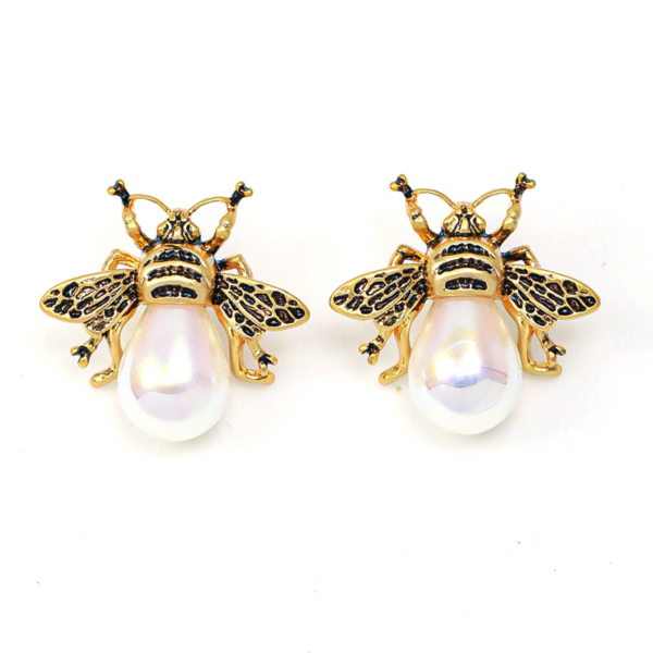 Style Vintage 18K Gold Earrings – Handmade, Gorgeous Simulated Gemstones, Exquisite Luxury - 图片 13