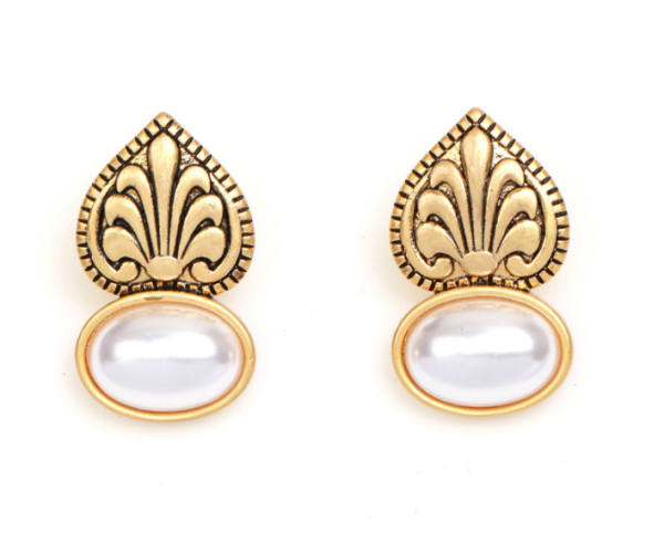 Style Vintage 18K Gold Earrings – Handmade, Gorgeous Simulated Gemstones, Exquisite Luxury - 图片 7