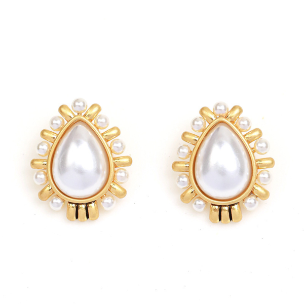 Style Vintage 18K Gold Earrings – Handmade, Gorgeous Simulated Gemstones, Exquisite Luxury - 图片 17