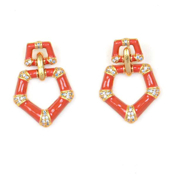 Fashion Vintage Handmade Earrings – 18K Gold Plated, Beautiful Simulated Gemstone Design - 图片 17