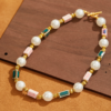 The palace-style gold-inlaid gemstone pendant is a perfect fusion of fashion, retro and light luxury. - 图片 8