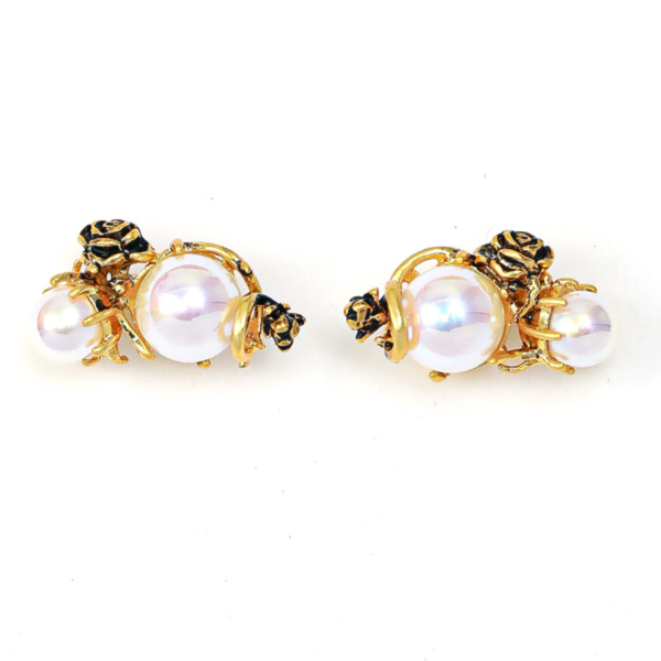 18K Gold Handmade Earrings – Gorgeous Vintage Style with Beautiful Gemstones - 图片 9