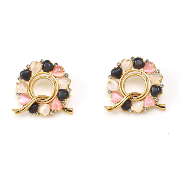 18K Gold Handmade Earrings – Gorgeous Vintage Style with Beautiful Gemstones - 图片 8