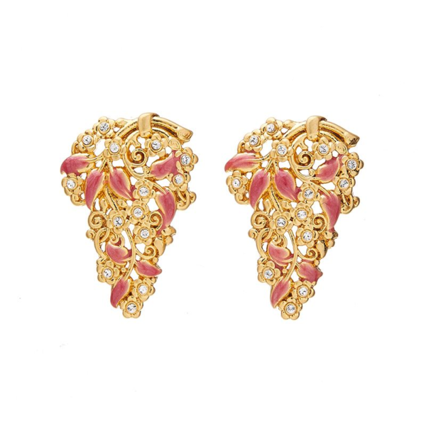 Gemstone Gorgeous Vintage Earrings – Handmade in 18K Gold, Luxurious and Exquisite - 图片 15