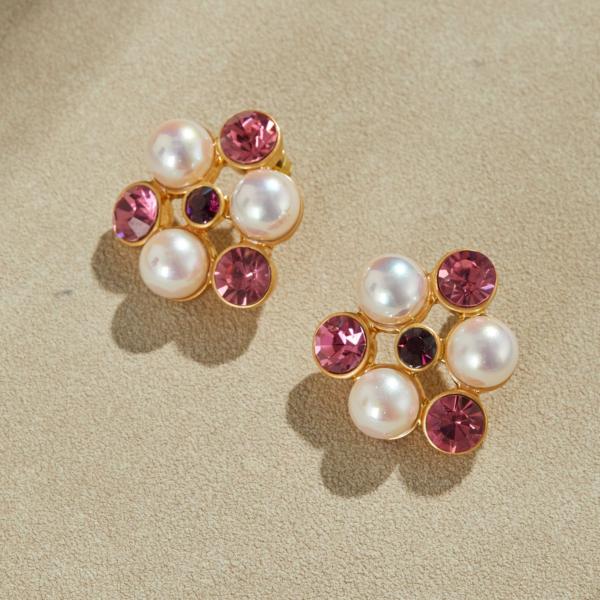 Gorgeous Vintage Gemstone Earrings – Handcrafted in 18K Gold, Classic and Elegant Design - 图片 8