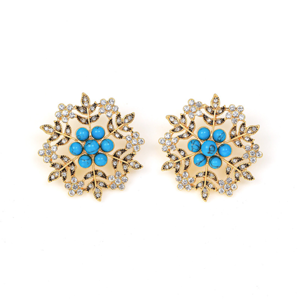 Gemstone Gorgeous Vintage Earrings – Handmade in 18K Gold, Exquisite Luxury Women’s Jewelry - 图片 14