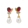 Gemstone Gorgeous Vintage Earrings – Handmade in 18K Gold, Exquisite Luxury Women’s Jewelry - 图片 9