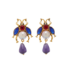 Gemstone Gorgeous Vintage Earrings – Handmade in 18K Gold, Exquisite Luxury Women’s Jewelry - 图片 8