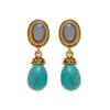 Gemstone Gorgeous Vintage Earrings – Handmade in 18K Gold, Exquisite Luxury Women’s Jewelry - 图片 7