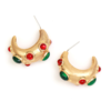 Gemstone Gorgeous Vintage Earrings – Handmade in 18K Gold, Exquisite Luxury Women’s Jewelry - 图片 6