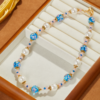 Gorgeous vintage 18K gold-plated pendant necklace, handmade, light luxury wholesale direct sales - 图片 4