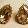 18K Gold Gemstone Earrings and Pendants – Elegant Design, Perfect for Any Occasion - 图片 2