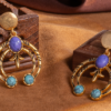 18K Gold Gemstone Earrings and Pendants – Elegant Design, Perfect for Any Occasion - 图片 14