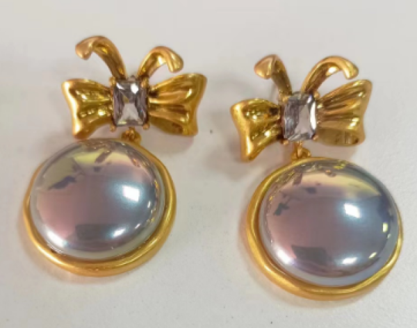 18K Gold Gemstone Earrings and Pendants – Elegant Design, Perfect for Any Occasion - 图片 8