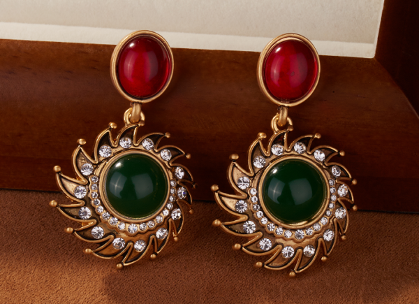 18K Gold Gemstone Earrings and Pendants – Elegant and Gorgeous, a Classic Design for Every Occasion - 图片 5