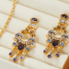 18K Gold Gemstone Earrings and Pendants – Elegant and Gorgeous, a Classic Design for Every Occasion - 图片 3