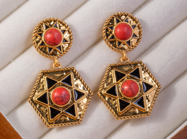 18K Gold Gemstone Earrings and Pendants – Elegant and Gorgeous, a Classic Design for Every Occasion - 图片 10