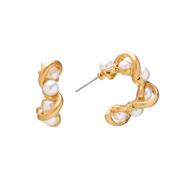 18K gold gemstone earrings – retro palace style design, elegant and high quality, suitable for party and daily wear - 图片 10