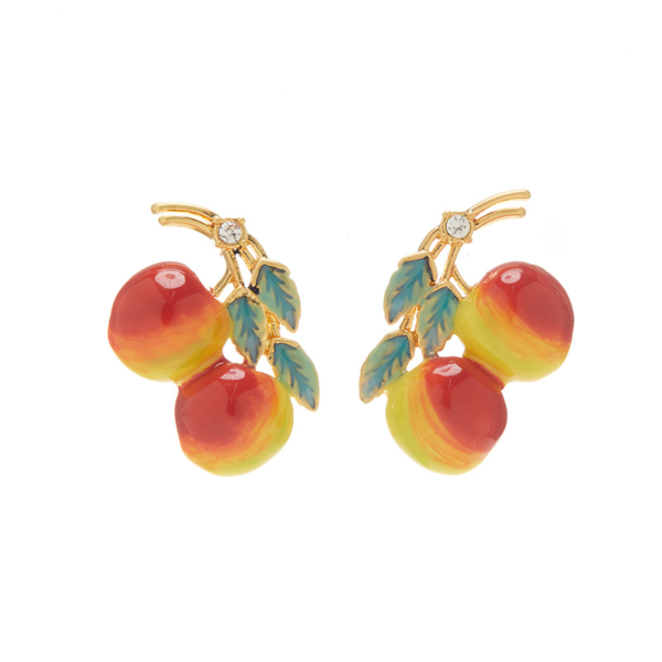 18K gold gemstone earrings – retro palace style design, elegant and high quality, suitable for party and daily wear - 图片 12