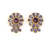 High-quality 18K gold earrings and pendants – retro palace-style gemstone design, elegant and suitable for parties and daily wear - 图片 3