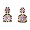High-quality 18K gold earrings and pendants – retro palace-style gemstone design, elegant and suitable for parties and daily wear - 图片 6