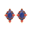 High-quality 18K gold earrings and pendants – retro palace-style gemstone design, elegant and suitable for parties and daily wear - 图片 7