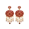 High-quality 18K gold earrings and pendants – retro palace-style gemstone design, elegant and suitable for parties and daily wear - 图片 15