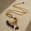Elegant and light luxury 18K gold plated vintage pendant, luxury design, direct sales at wholesale price - 图片 7