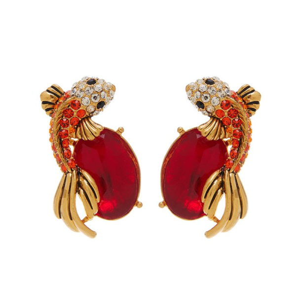 Exquisite vintage earrings, made of 18K gold, suitable for any occasion - 图片 17