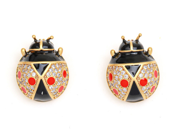 Exquisite vintage earrings, made of 18K gold, suitable for any occasion - 图片 3