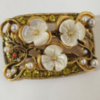 18K gold-plated copper semi-precious stone enamel brooch, exquisite retro modern design, suitable for parties and daily wear - 图片 9