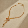 Exquisite handmade 18K gold-plated vintage necklace pendant, light luxury factory direct sales - 图片 8