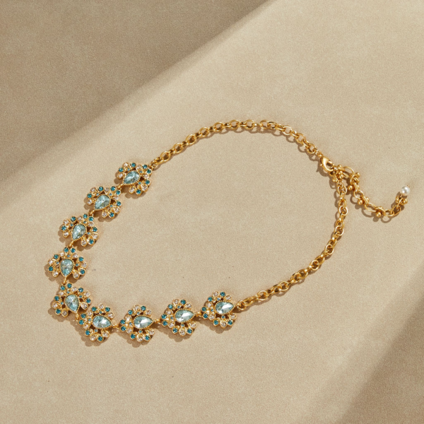 Exquisite handmade 18K gold-plated vintage necklace pendant, light luxury factory direct sales - 图片 7