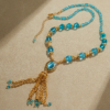 Exquisite handmade 18K gold-plated vintage necklace pendant, light luxury factory direct sales - 图片 9