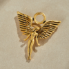 Copper plated 18K gold enamel semi-handmade brooch, gorgeous retro modern simple design, suitable for many occasions - 图片 9